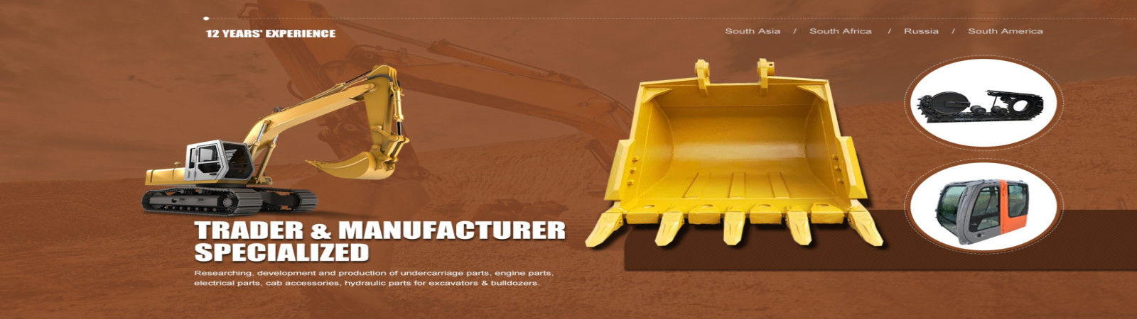 Máquina escavadora Spare Parts