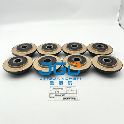 Peças de motor de escavadeira E200B E320 Motor Mount Borracha para motor dianteiro e traseiro