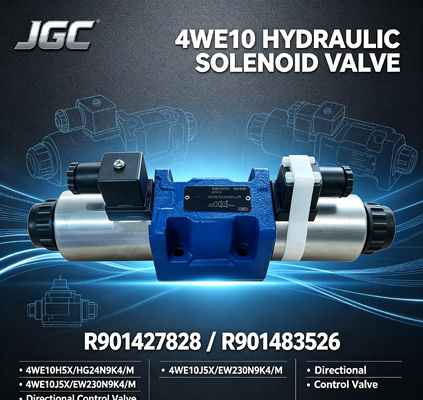Válvula Direcional Solenoide Hidráulica Série 4WE10 R901427828 4WE10H5X/HG24N9K4/M R901483526 4WE10J5X/EW230N9K4/M