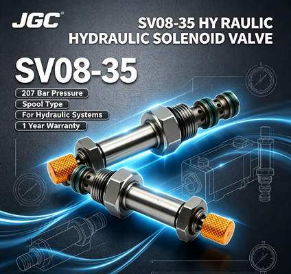 SV08-35 Válvula solenoide hidráulica de bobina elétrica parafusada de pressão de 207 bar Garantia de 1 ano para sistemas hidráulicos