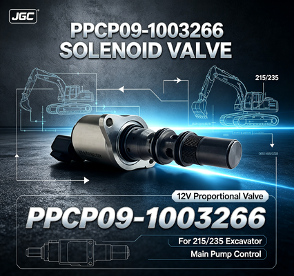 PPCP09-1003266 válvula de solenoide proporcional de aço de alta resistência de 12 V para bomba principal de escavadeira 215/235
