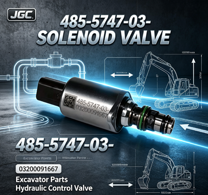 485-5747-03- 03200091667 VÁLVULA SOLENOIDE Peças de Escavadeira de Boa Qualidade