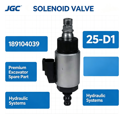 25-D1 válvula solenoide (189104039) - Peça sobressalente de escavadeira premium para sistemas hidráulicos