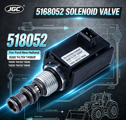 5168052 Válvula Solenoide para Peças de Escavadeira Ford New Holland 8260 T4.75V T4060F T4030 TM165 T4040