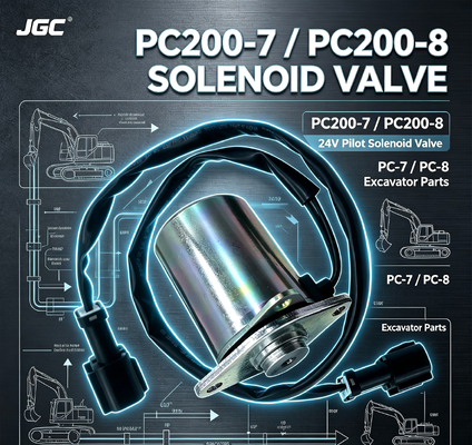Peças de Escavadeira PC-7 PC-8 para PC200-7 PC200-8 Válvula Solenoide Válvula Solenoide Piloto 24V