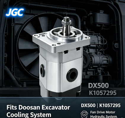 K1057295 DX500 Motor de Acionamento de Ventilador Hidráulico, Ventilador de Excavadora de Alto Desempenho Motor Hidráulico para Excavadora Doosan