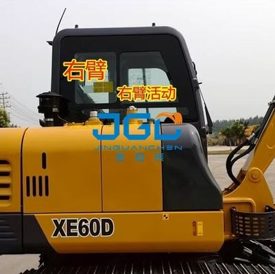 Escavadeira XE60D Pára-brisa dianteiro Porta inferior Claraboia Braço direito Vidro temperado