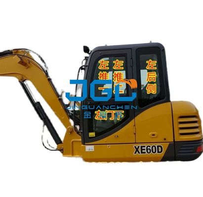 Escavadeira XE60D Pára-brisa dianteiro Porta inferior Claraboia Braço direito Vidro temperado