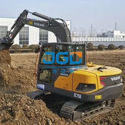 EC75D Escavadeira Vidro Frontal Superior e Inferior Porta Esquerda Empurrar Pára-brisa Traseiro Direita Grande Clarabóia