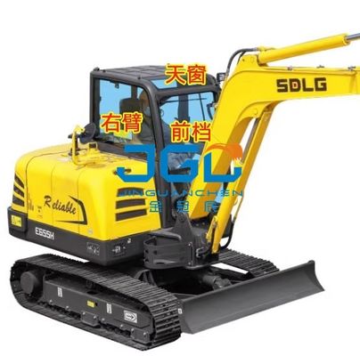 E690H/635/655/675/685 Escavadeira Pára-brisas Traseiro Lateral Curva Claraboia Braço Direito