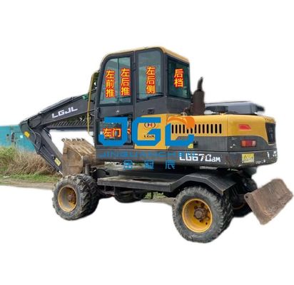 670BM 680 690 Escavadeira Vidro Para-brisa Frente Porta Janela Corrente Vidro