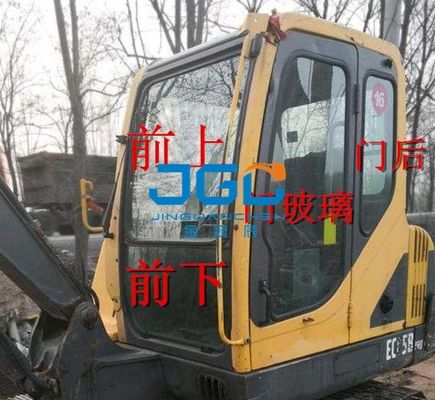 EC55B Excavadora Porta de travagem dianteira e traseira Vidro paraiboso esquerdo e direito