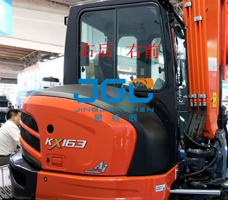 KX163-5 máquina escavadora Front Gear Rear Screen Left e portas direitas e para-brisa de Windows