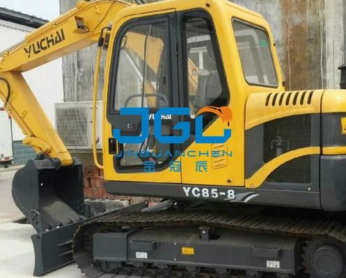 YC85-8 Engrenagem dianteira da escavadeira Bloco traseiro Porta esquerda e direita e janelas Parabens superior e inferior