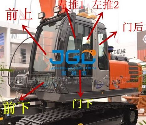 ZX360 210 240 200-3G Excavadora Engrenagens dianteiras e traseiras Esquerda e direita Portas, pára-brisas superior e inferior