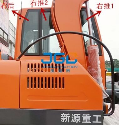A máquina escavadora Glass Doors And Windows de XY75W-8 65W-8 saiu e Front And Rear Windshield adequado