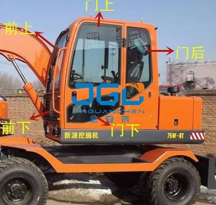 A máquina escavadora Glass Doors And Windows de XY75W-8 65W-8 saiu e Front And Rear Windshield adequado