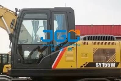 Para-brisa grande do braço da mais baixa claraboia do direito de Door Front And Rear Left And da máquina escavadora da roda de SY155W