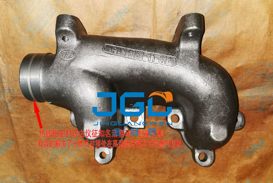 Manifold de escape da escavadeira 6151-11-5110 PC400-7 6D125 Manifold de escape
