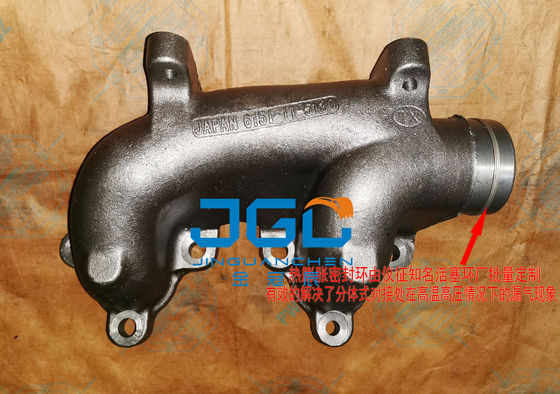 Sistema de escape de escavadeira de aço inoxidável premium Manifold de escape 6151-11-5130