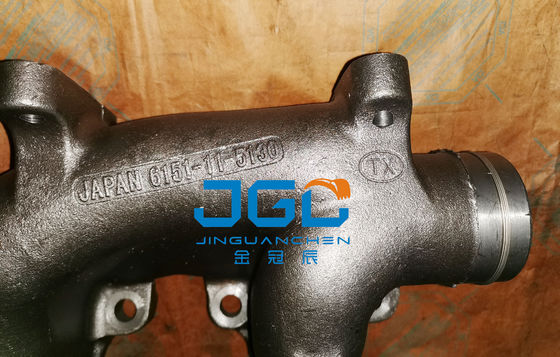 Sistema de escape de escavadeira de aço inoxidável premium Manifold de escape 6151-11-5130