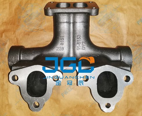 Manifold de escape do motor da escavadeira 6151-11-5110 6151-11-5140 6151-11-5130 Para PC400-6
