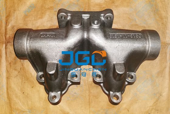 Manifold de escape do motor da escavadeira 6151-11-5160
