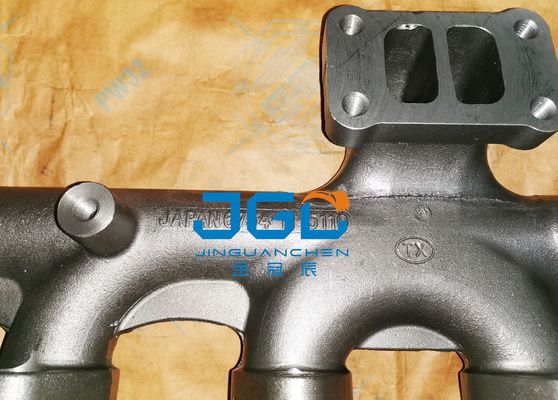 6D107 Partes de motores a diesel Manifold de escape curto 6754-11-5110