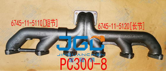 Motor diesel de alta qualidade para Komatsu 300-8 Manifold de escape 6745-11-5120+6745-11-5110