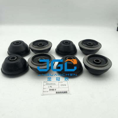 Peças de reposição almofada de montagem de motor de tamanho médio para almofada de borracha de escavadeira DH80-9