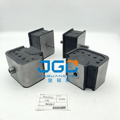 Peças de escavadeira Doosan Daewoo DH130-7 Motor Foot Rubber Shockproof Adesivo.