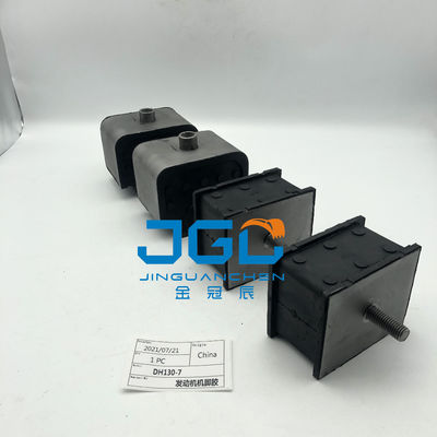 Peças de escavadeira Doosan Daewoo DH130-7 Motor Foot Rubber Shockproof Adesivo.