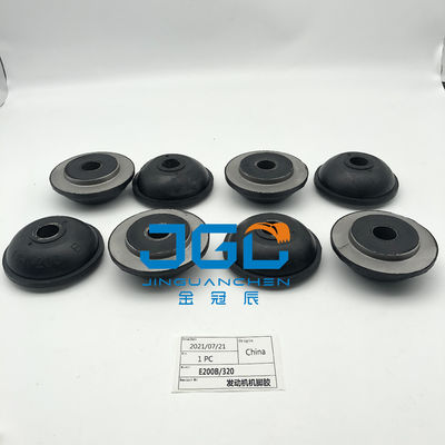 Peças de motor de escavadeira E200B E320 Motor Mount Borracha para motor dianteiro e traseiro