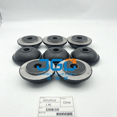 Peças de motor de escavadeira E200B E320 Motor Mount Borracha para motor dianteiro e traseiro