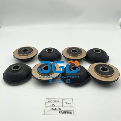 Peças de motor de escavadeira E200B E320 Motor Mount Borracha para motor dianteiro e traseiro