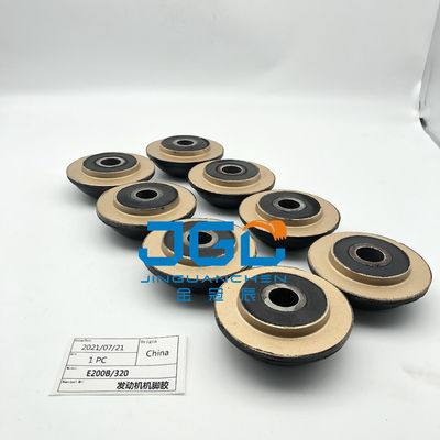 Peças de motor de escavadeira E200B E320 Motor Mount Borracha para motor dianteiro e traseiro