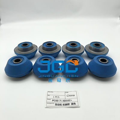 Excavadora PC60-7 Motor Diesel Support Cushion Para 4D102 Motor Cushion