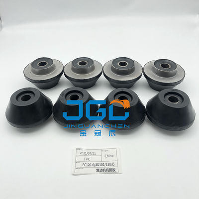 Instalação do motor Sistemas do motor Partes Instalação de almofada de borracha Pés de pára-choque Para PC120-6 4D120 PC138US Excavato