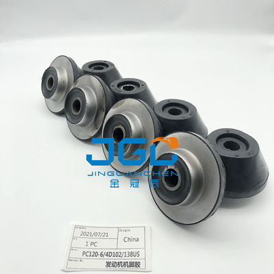Instalação do motor Sistemas do motor Partes Instalação de almofada de borracha Pés de pára-choque Para PC120-6 4D120 PC138US Excavato