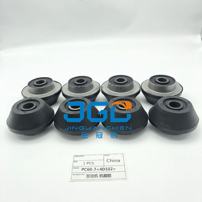 Excavadora PC60-7 Motor Diesel Support Cushion Para 4D102 Motor Cushion
