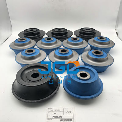 Múltiplos suportes de borracha de motor Peças de escavadeira almofada de motor Para PC600 650