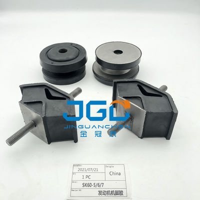Venda a retalho Peças de máquinas de escavadeira Após-venda China Fabrica de borracha Fábrica de apoio SK60-5/6/7 Instalação de almofada do motor