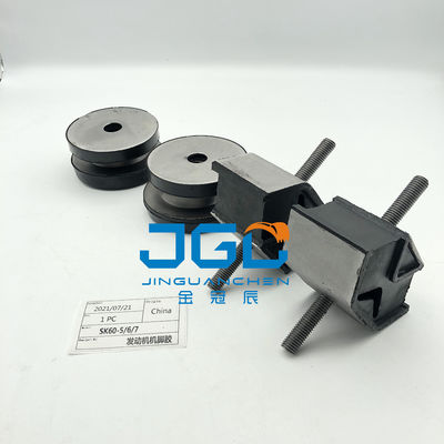 Venda a retalho Peças de máquinas de escavadeira Após-venda China Fabrica de borracha Fábrica de apoio SK60-5/6/7 Instalação de almofada do motor