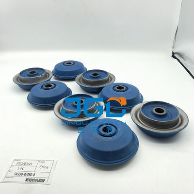 Motor de escavadeira SK 330-8 350-8 Moção de almofada de borracha 6D102 Moção de motor de borracha