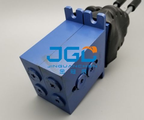 Excavadora Peça sobressalente hidráulica Controle remoto Joystick Controlador de válvula de manobra piloto para lâmina de dozer dupla