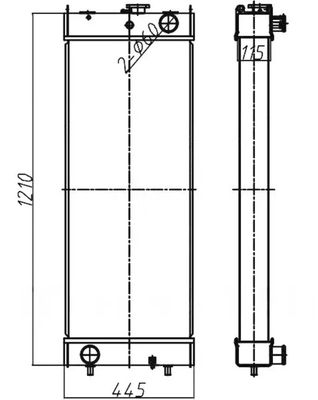 PC360-8 PC360LC-8 207-03-75121 Para vendas de fábrica de radiadores de escavadeiras
