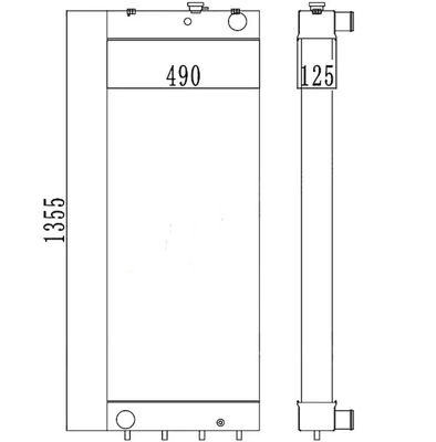 208-03-7511-8 PC450LC-8 PC450-7EO PC450LC-7EO Radiador de escavadeira