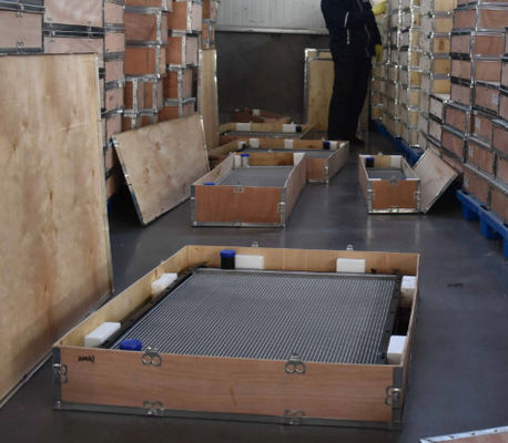 Radiador de alumínio DH60-7 para escavadeiras em máquinas de construção