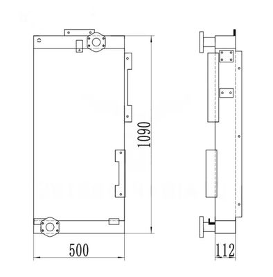R210LC-9 R210NLC-9 R250LC-9 R210W-9 R215-9 Refrigerador de óleo 11Q6-40640 Para escavadeira