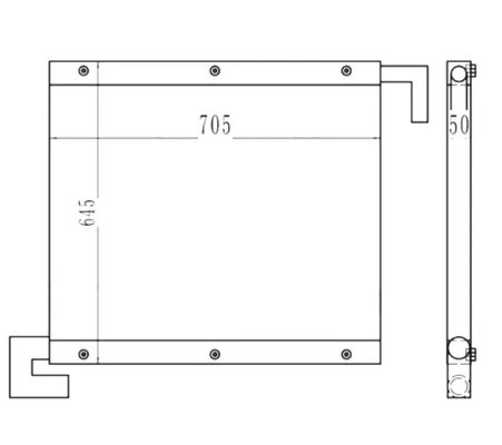 Excavadora de alta qualidade EX100-1 EX120-1 Refrigerador de óleo 4285627